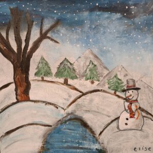 Winterwonder landschap