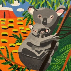 Koala beer met jong