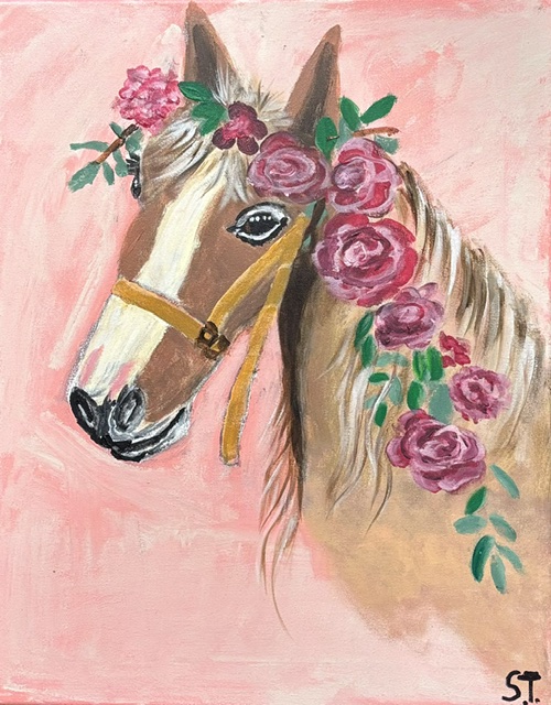 Flower horse